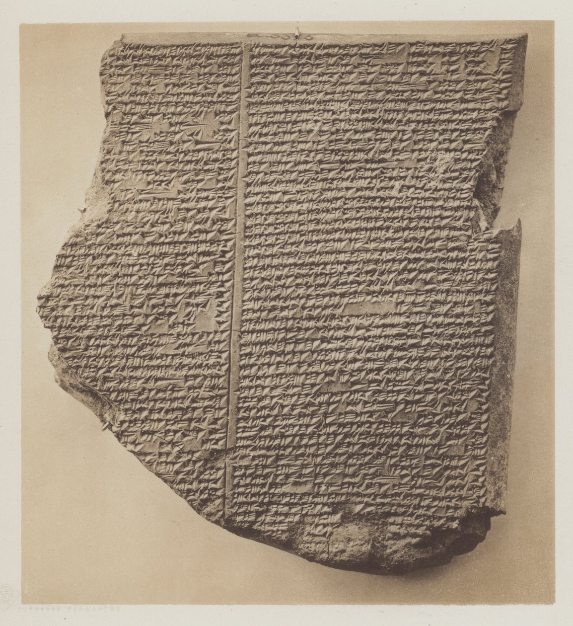 The Deluge-tablet, Obverse and Reverse by English Photographer