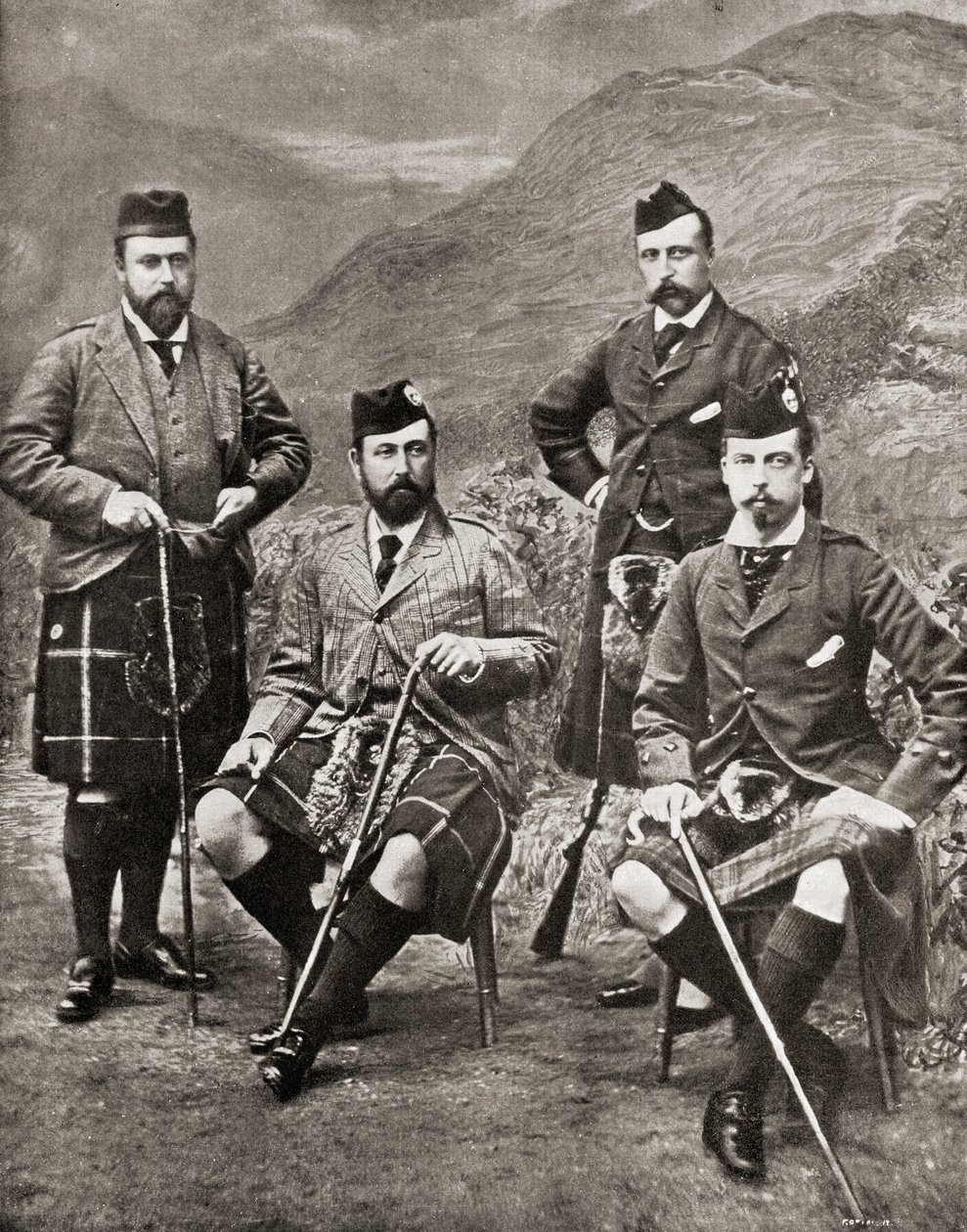 The Four Princes by English Photographer