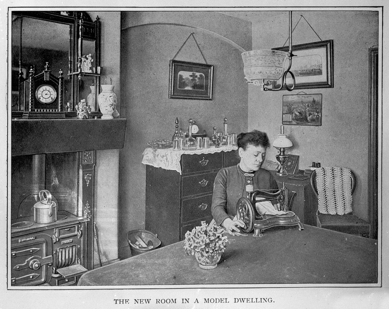 The New Room in a Model House by English Photographer