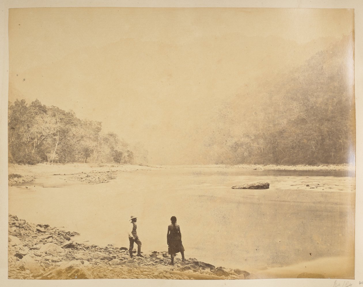 The Teesta at Bheerkotee. Views of Darjeeling, 1870