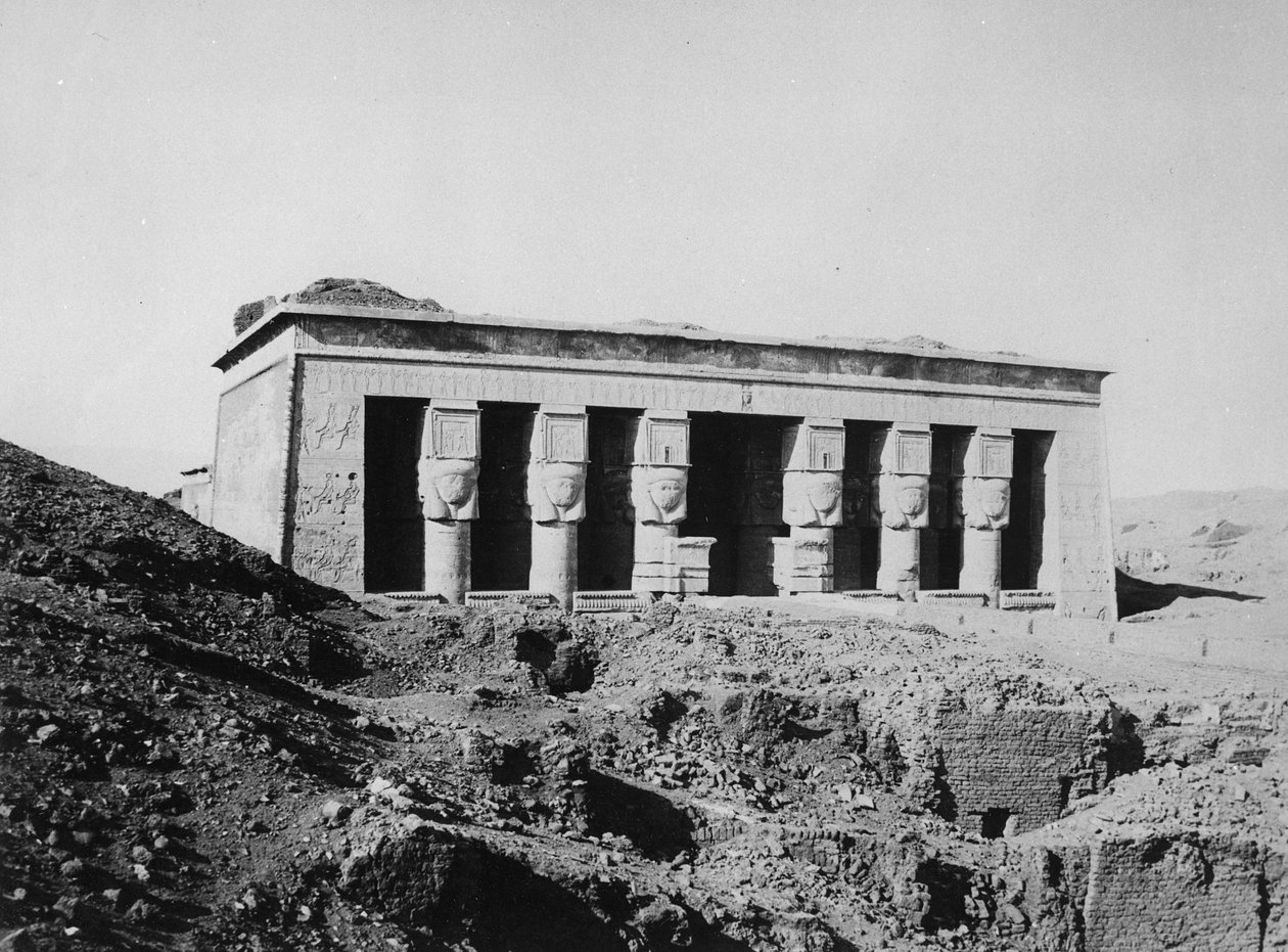 The Temple of Hathor, c.1904-05 by English Photographer