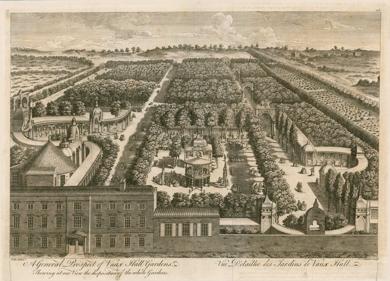 A General Prospect of Vauxhall Gardens by English School