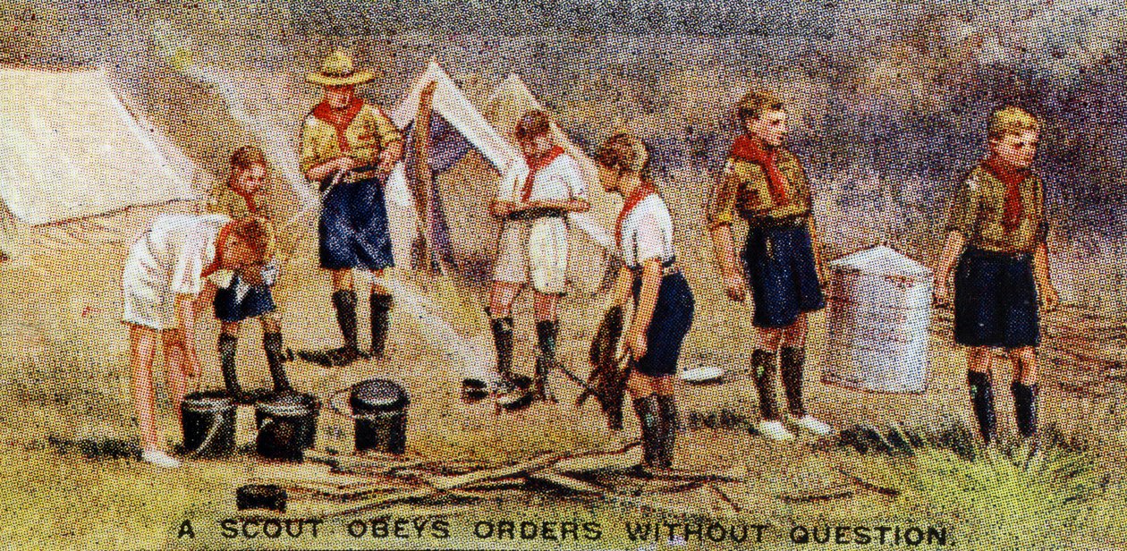 A Scout Obeys Orders without Question by English School