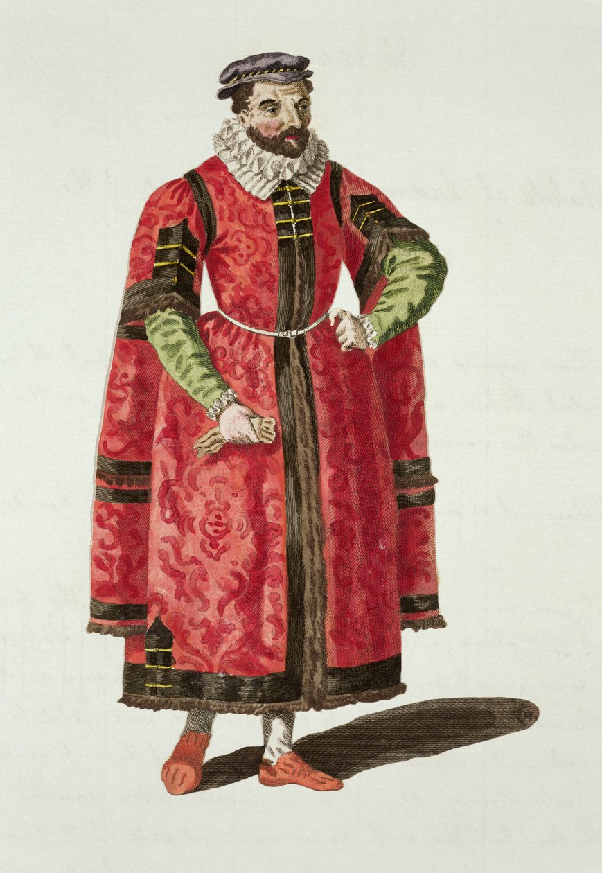A Wealthy Merchant of London in 1588 by English School