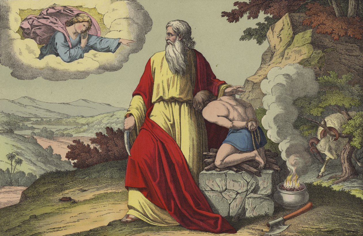 Abraham Offering Up Isaac by English School