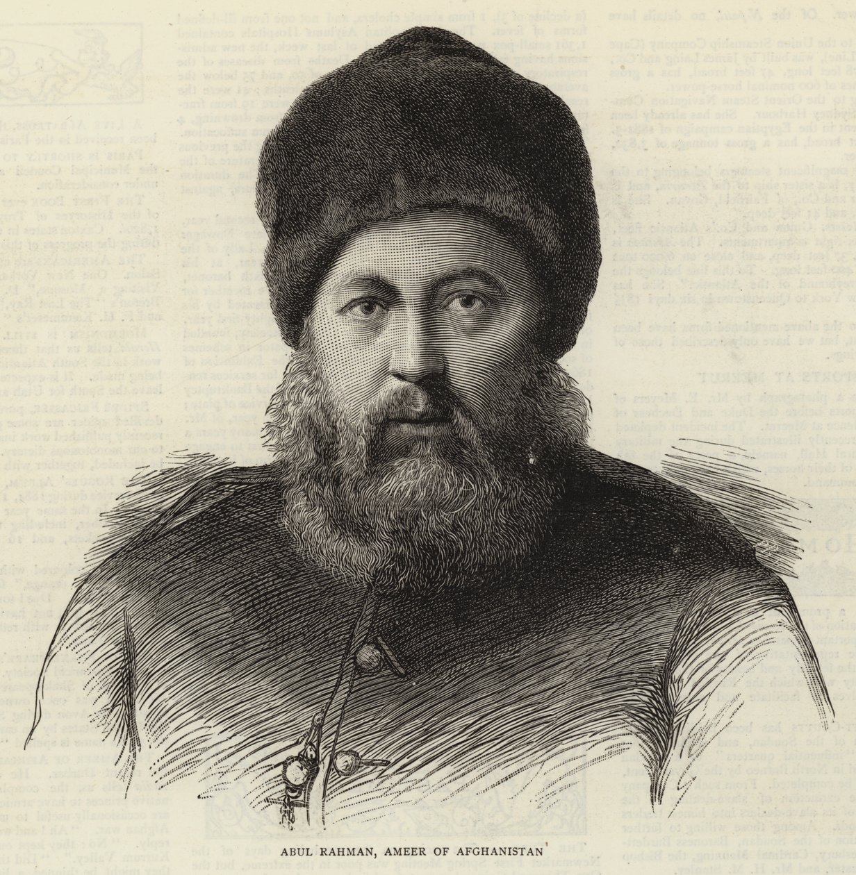 Abul Rahman, Ameer of Afghanistan by English School