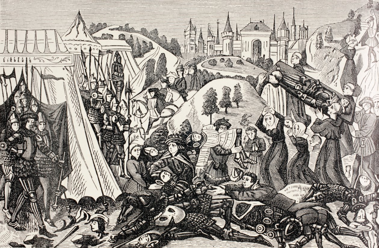 After the Battle of Hastings by English School
