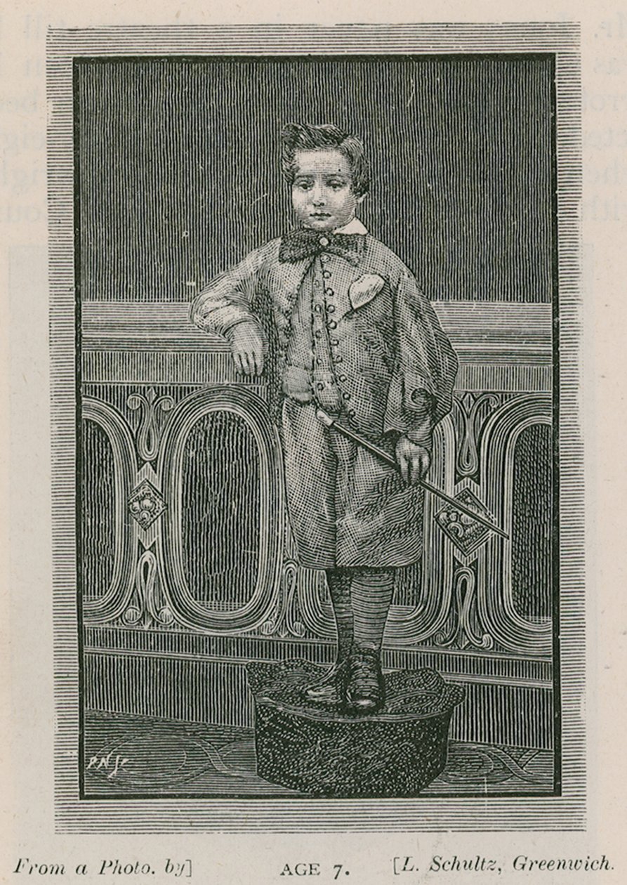 Arthur W Pinero, aged 7 by English School