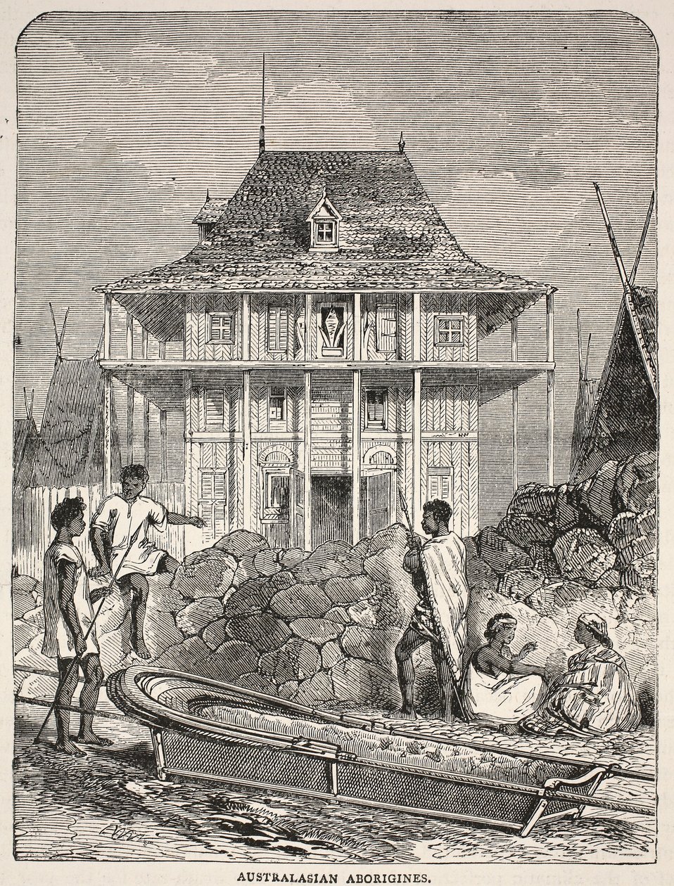 Australian Aborigines by English School