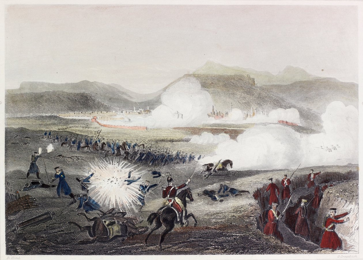 Battle Of Kars by English School