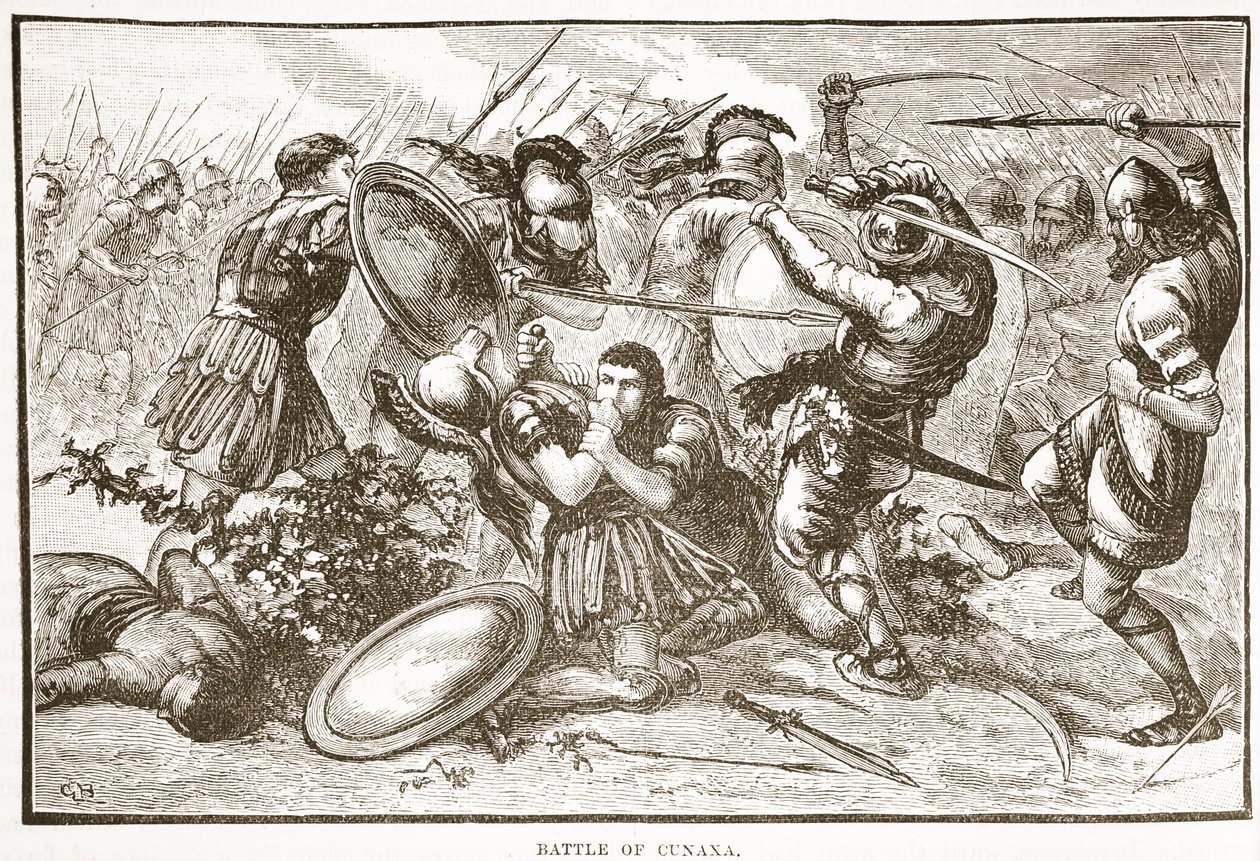Battle of Cunaxa by English School