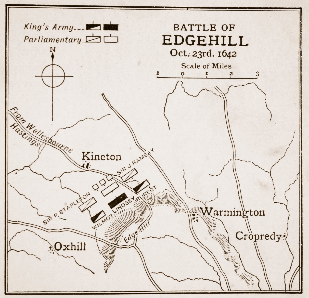 Battle of Edgehill, October 23rd 1642 by English School