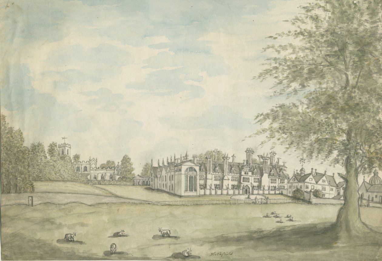 Blithfield Hall by English School