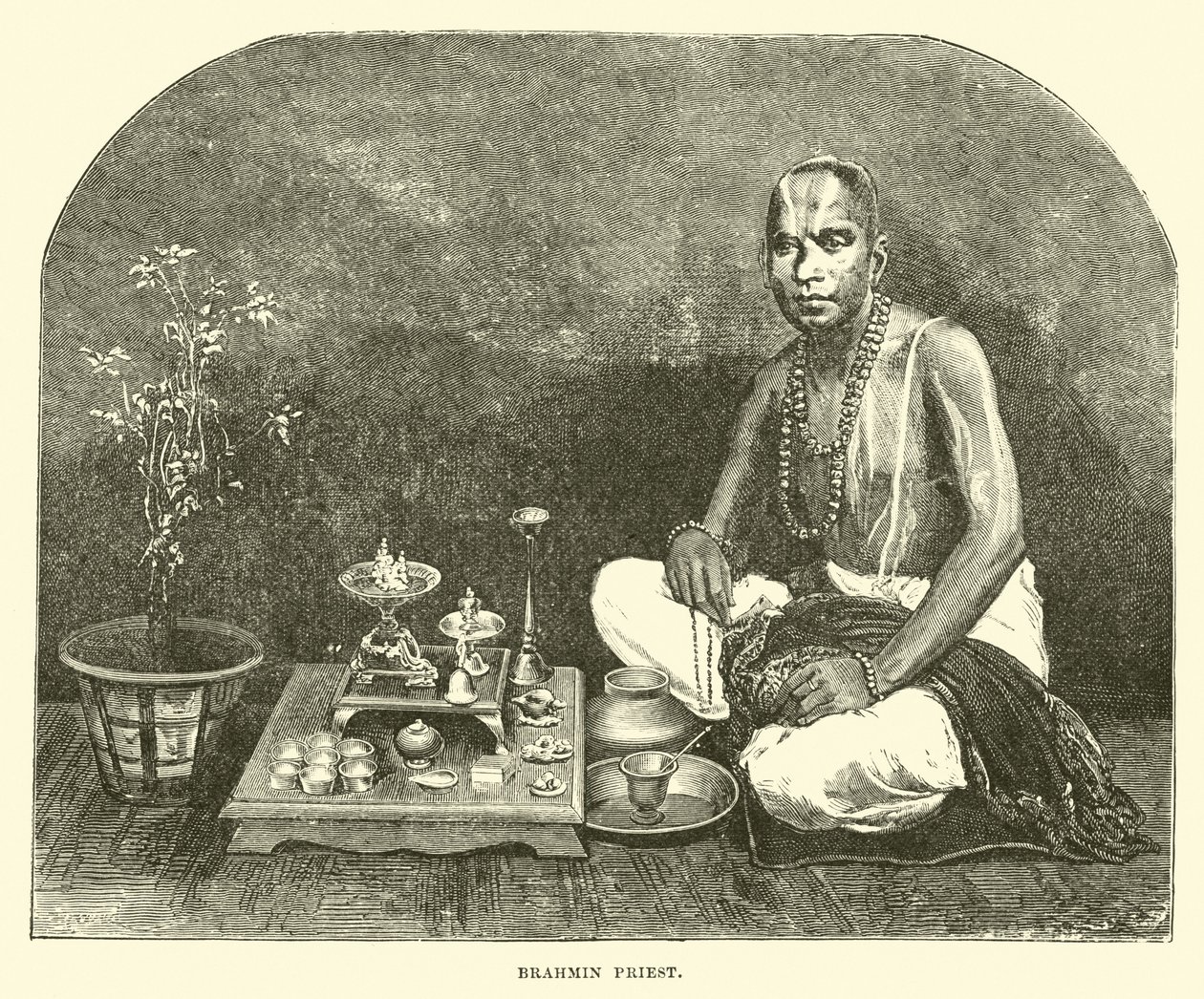 Brahmin Priest by English School