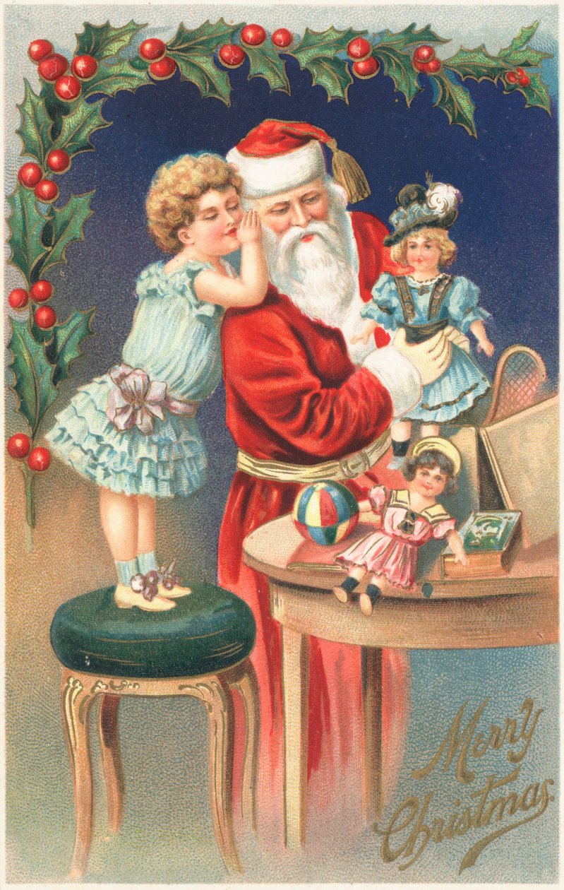 British Christmas card by English School