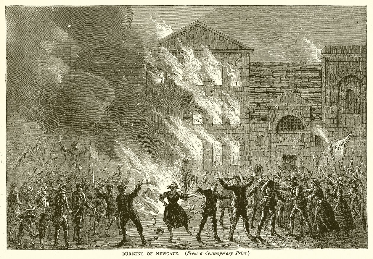 Burning of Newgate by English School