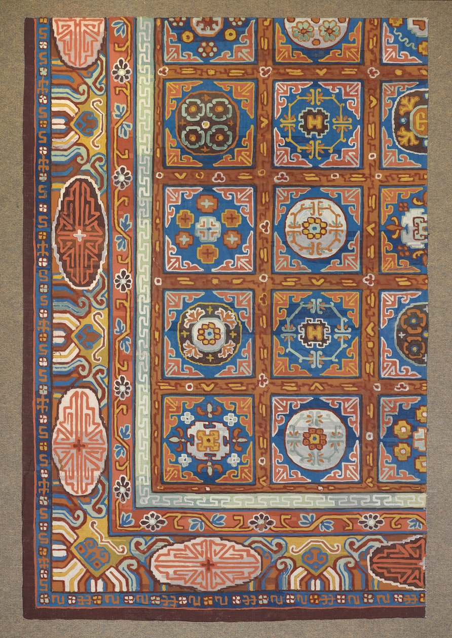Carpet design by English School