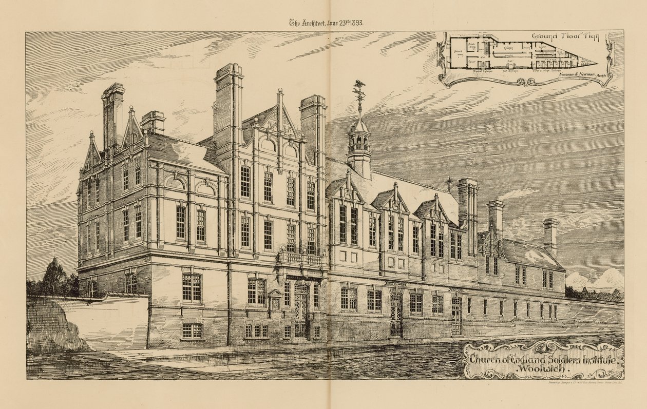 Church of England Soldiers Institute in Woolwich by English School