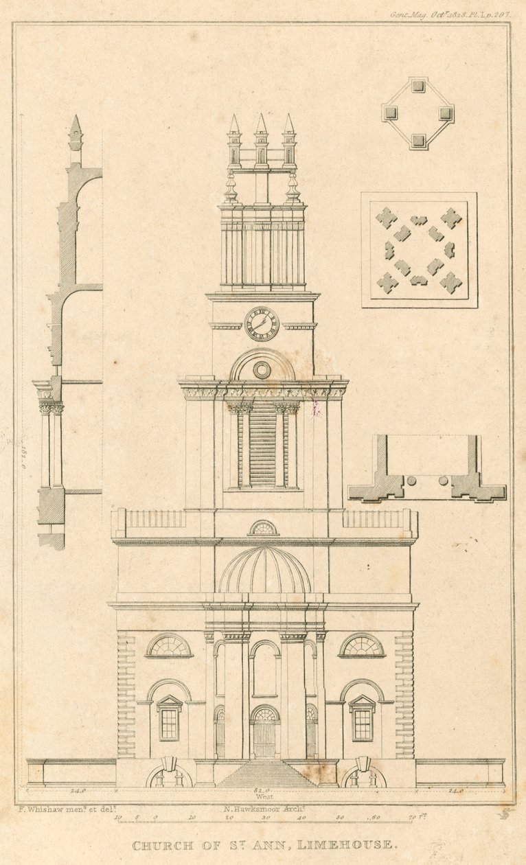 Church of St Ann, Limehouse, London by English School