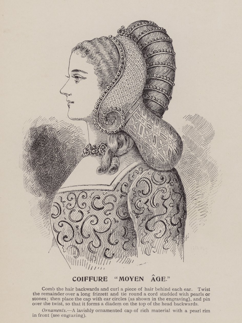Coiffure Middle Ages by English School