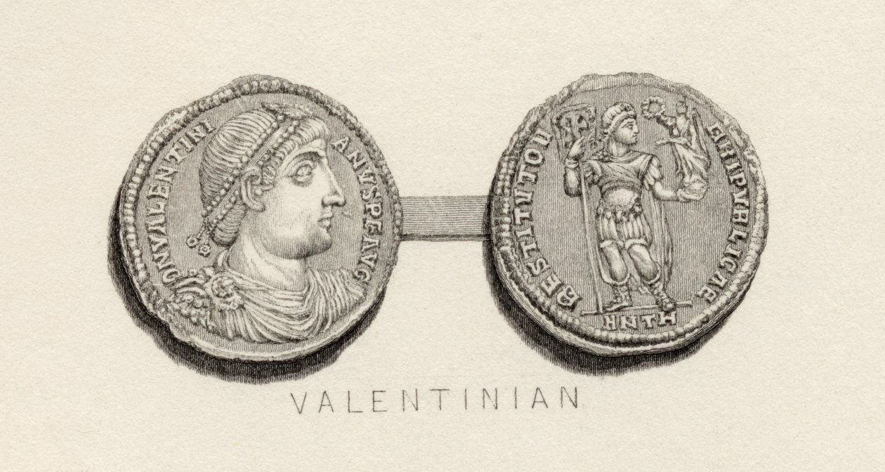 Coin from the time of Valentinian by English School