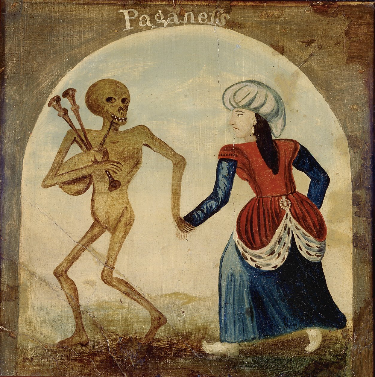 Death Leading a Pagan Woman by English School