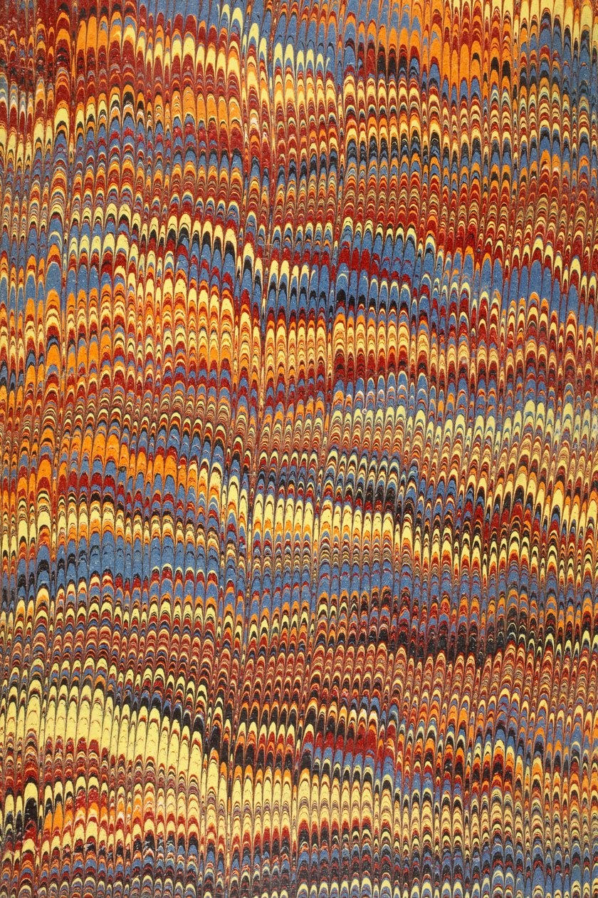 Decorative End Paper by English School
