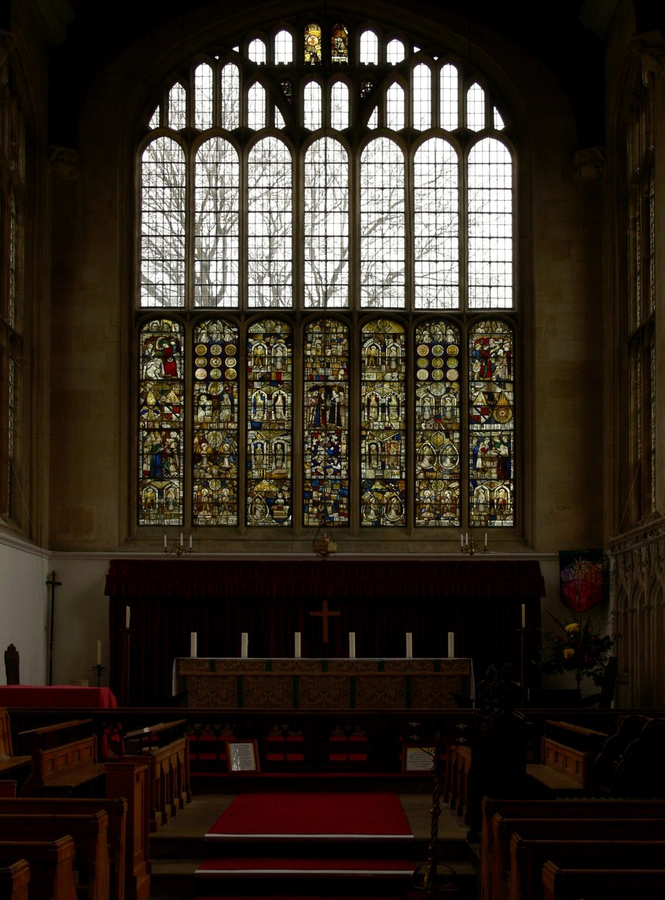 Depicting the east window of the choir by English School