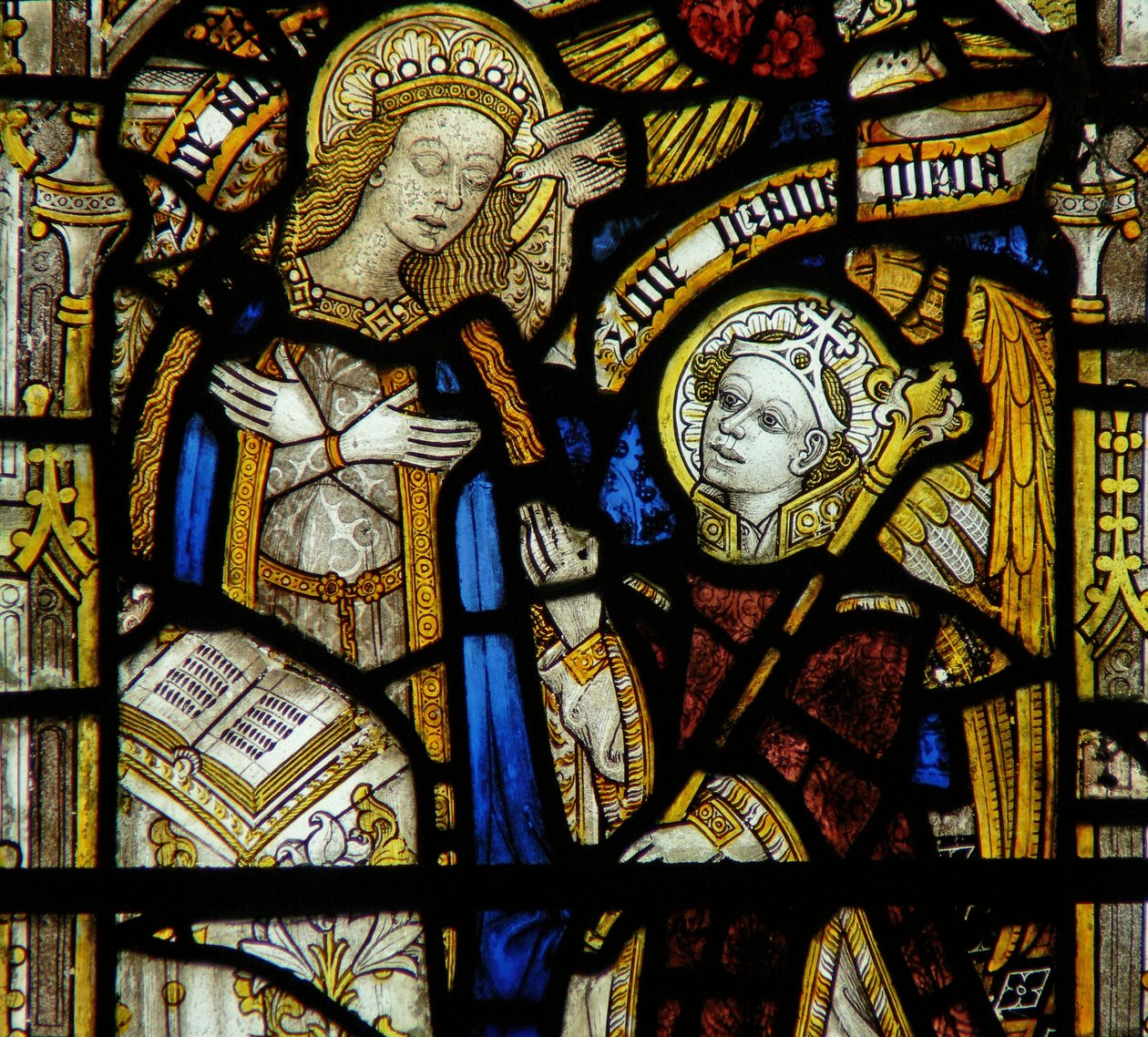 Detail (Annunciation) by English School