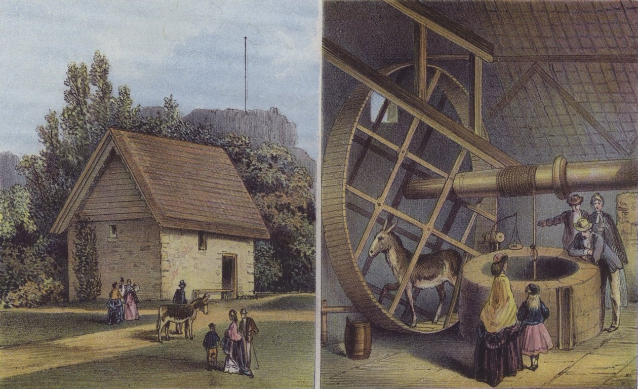 Donkey House and Well, Carisbrooke Castle by English School