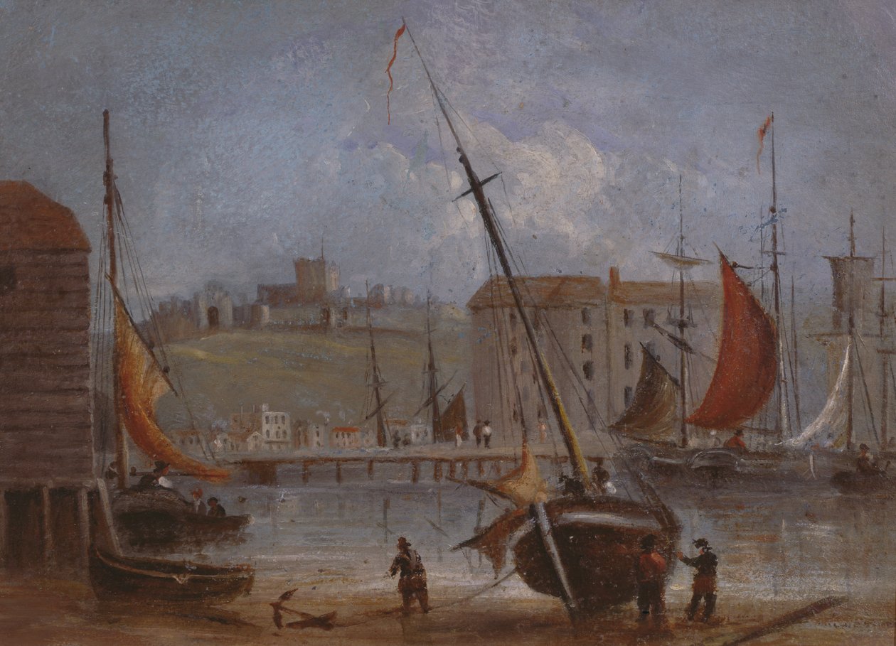 Dover Castle and Harbour, c.1830 by English School