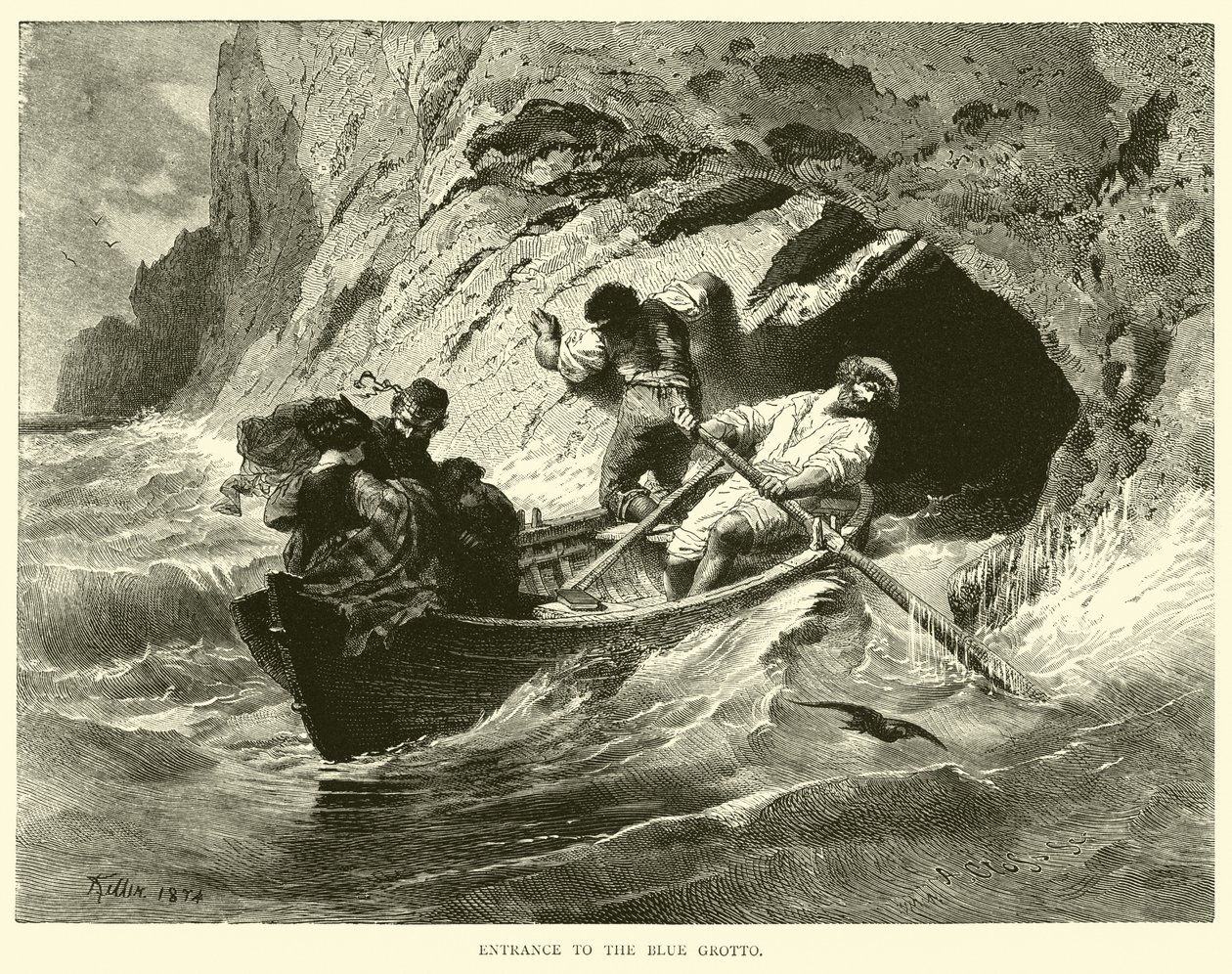 Entrance to the Blue Grotto by English School