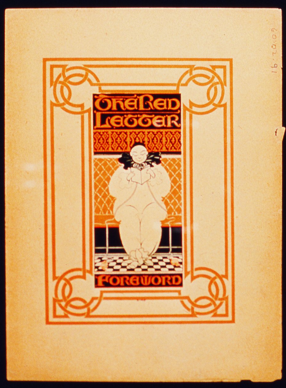 Frontispiece for One Red Letter by English School