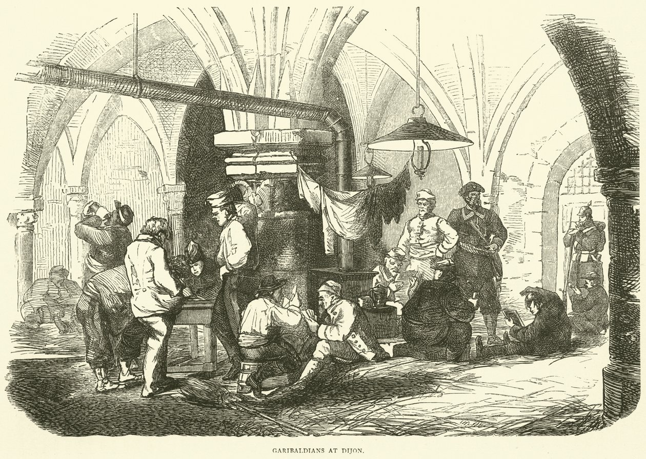 Garibaldians at Dijon, October 1870 by English School