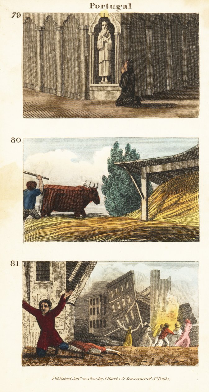 Historical Views of Portugal by English School