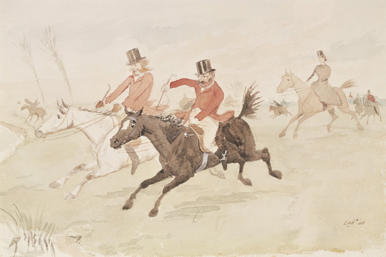 Hunting Scene by English School