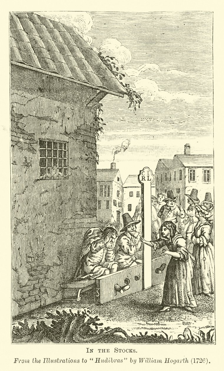 In the Stocks by English School