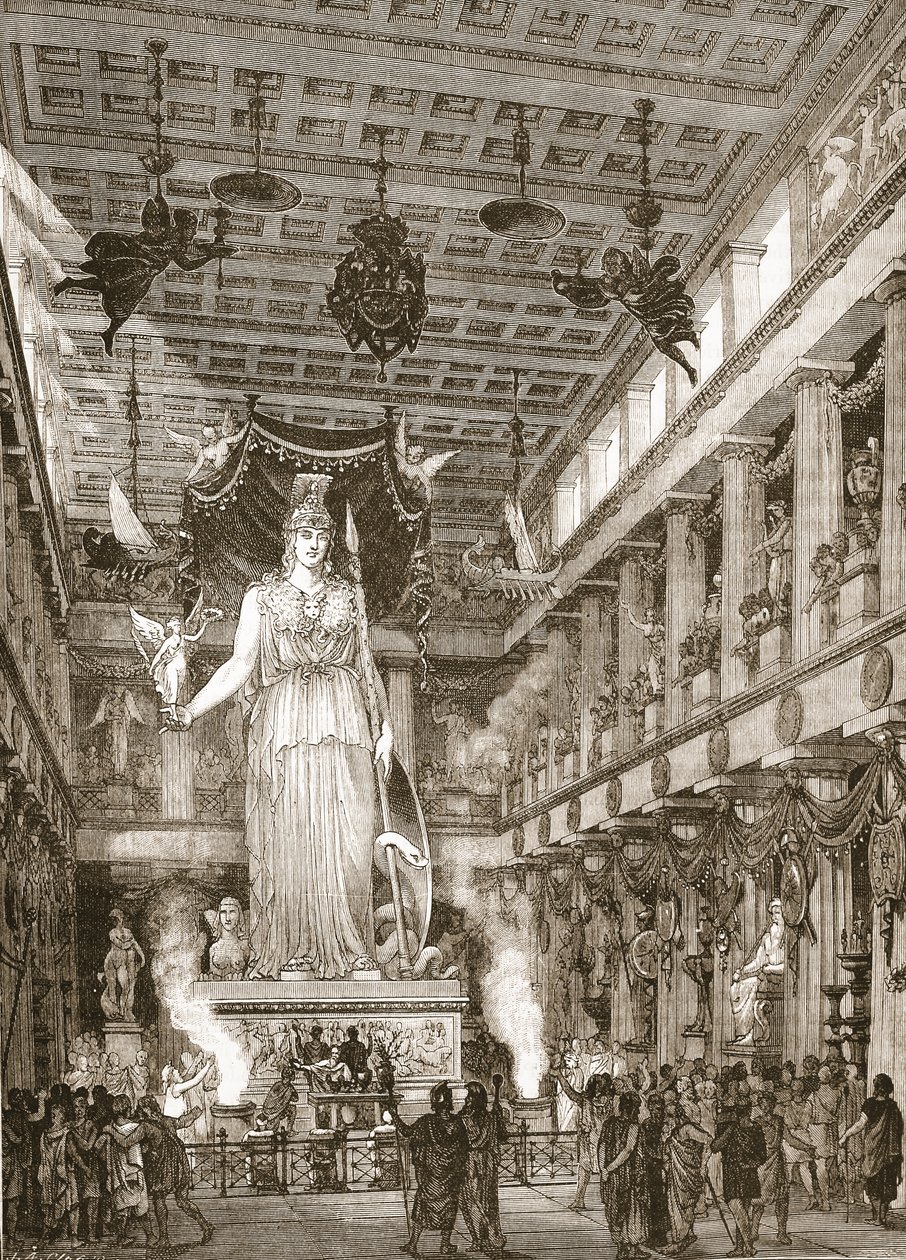 Interior of the Parthenon, Restored by English School