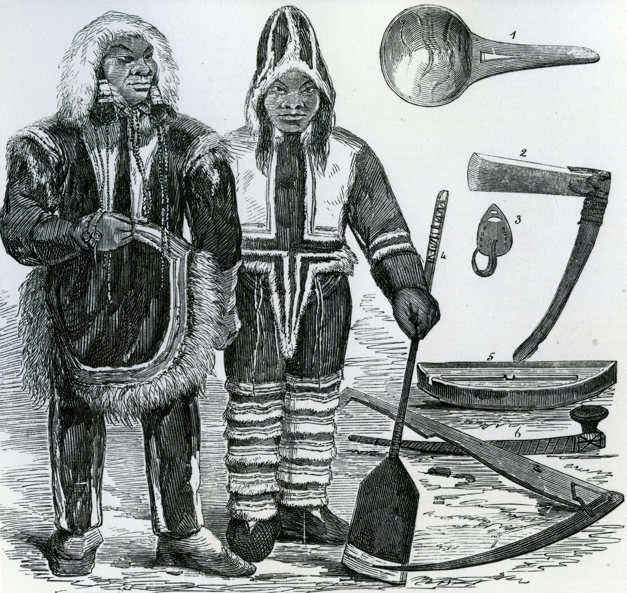 Inuit Couple by English School