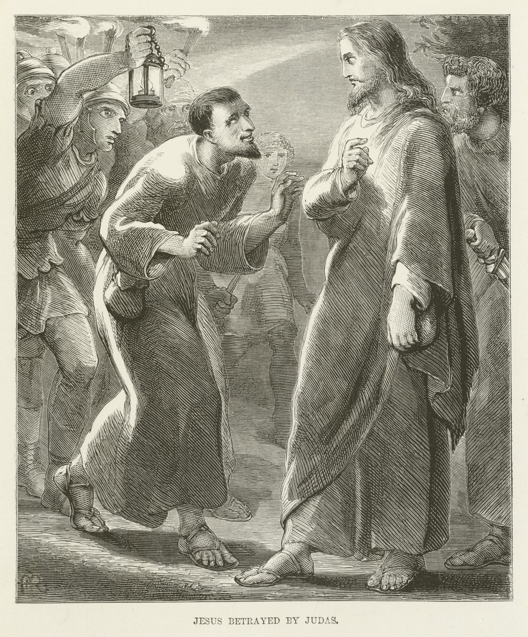 Jesus Betrayed by Judas by English School