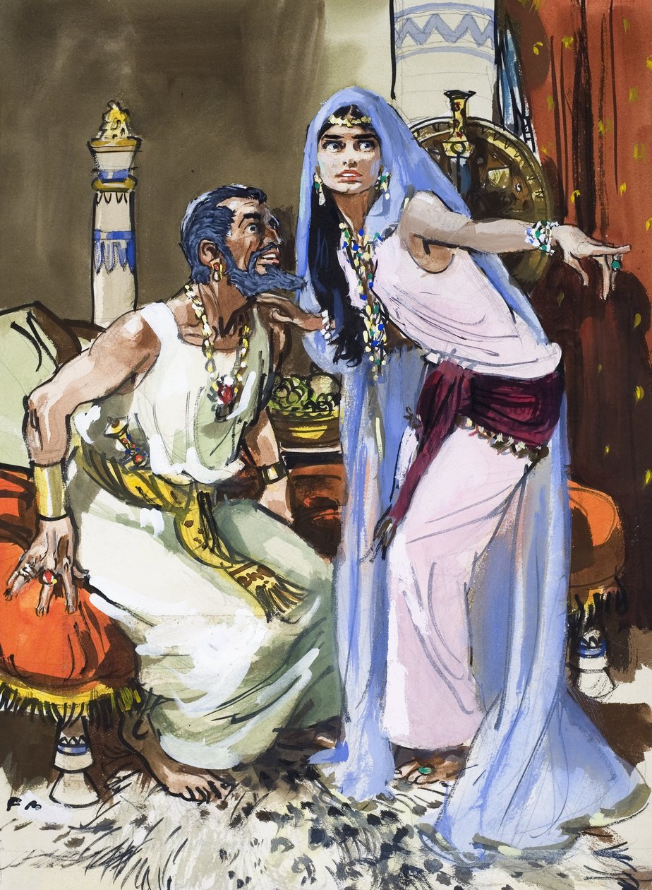 Jezebel Talking to Ahab by English School