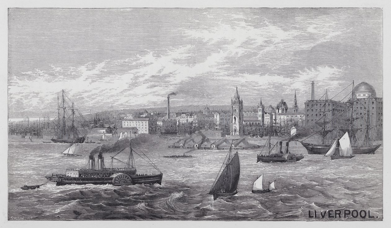 Liverpool (engraving) by English School