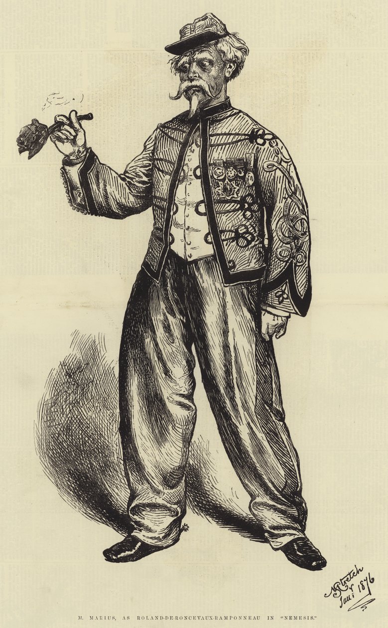 M Marius as Roland-de-Roncevaux-Ramponneau in Nemesis by English School