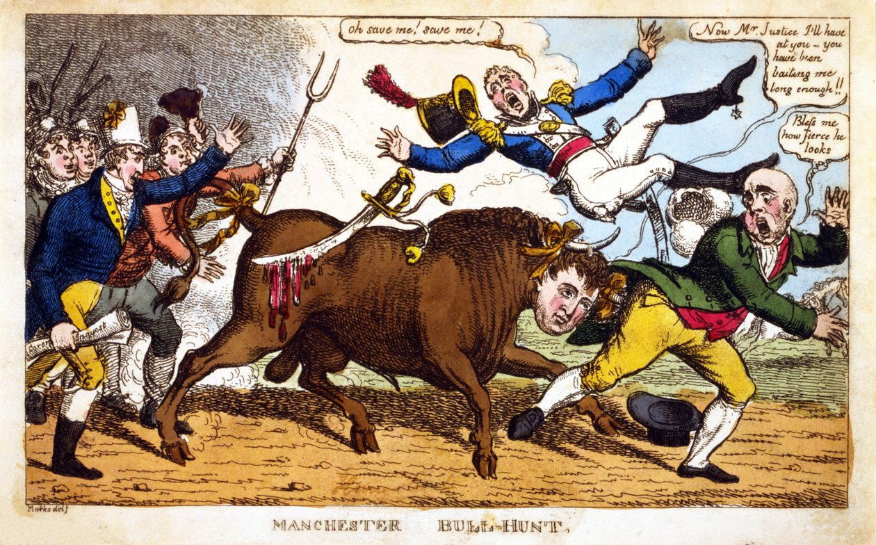 Manchester Bull-Hunt by English School