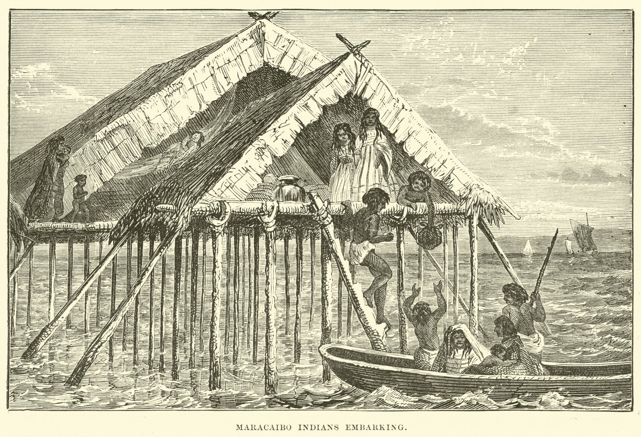 Maracaibo Indians embarking by English School