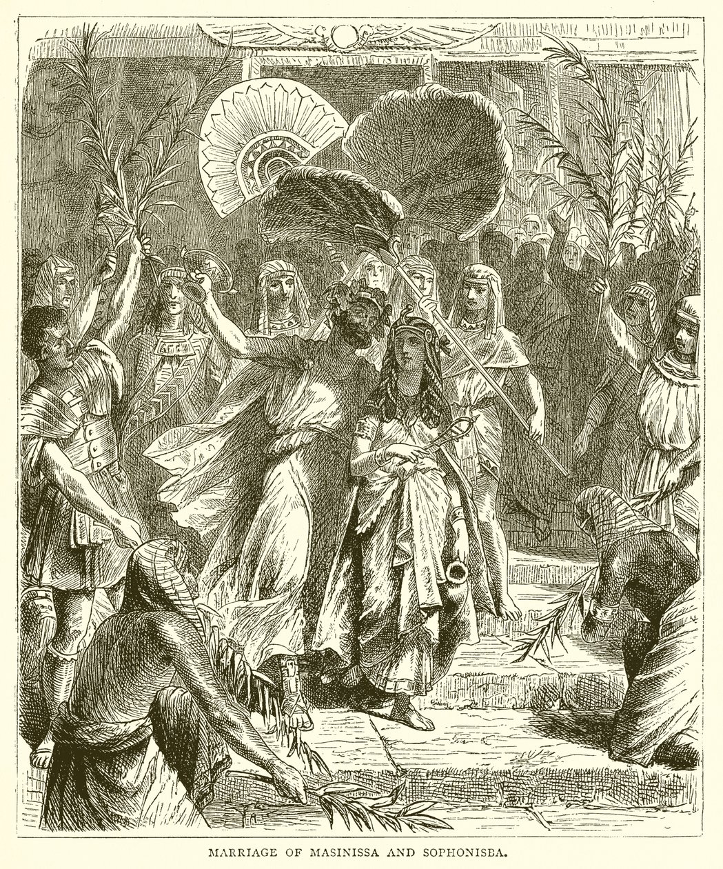 Marriage of Masinissa and Sophonisba by English School