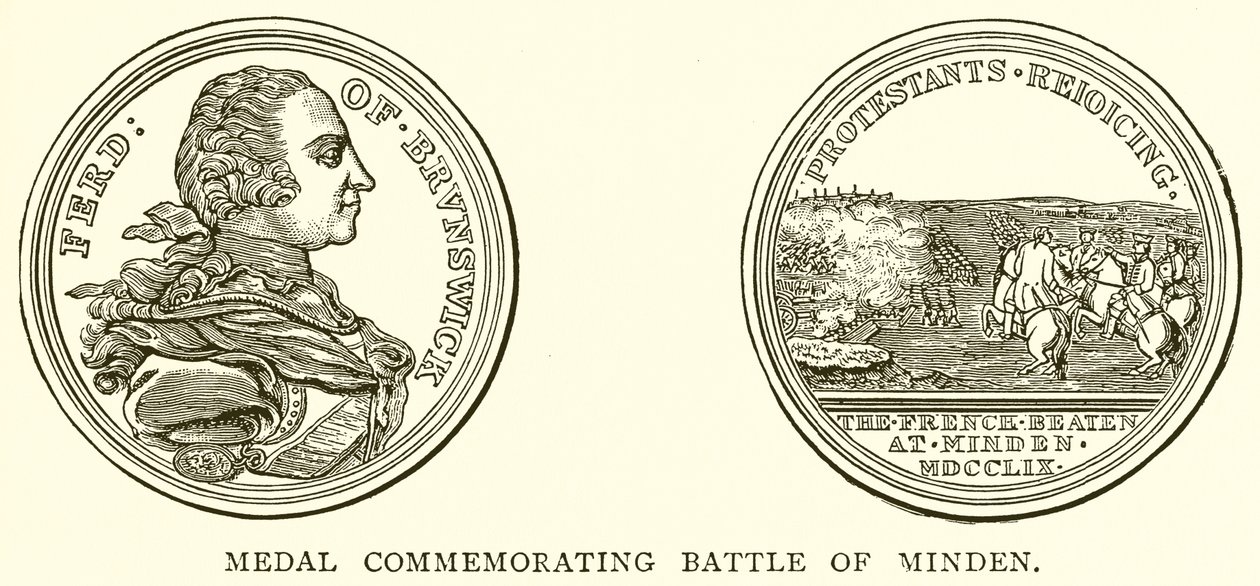 Medal Commemorating Battle of Minden by English School