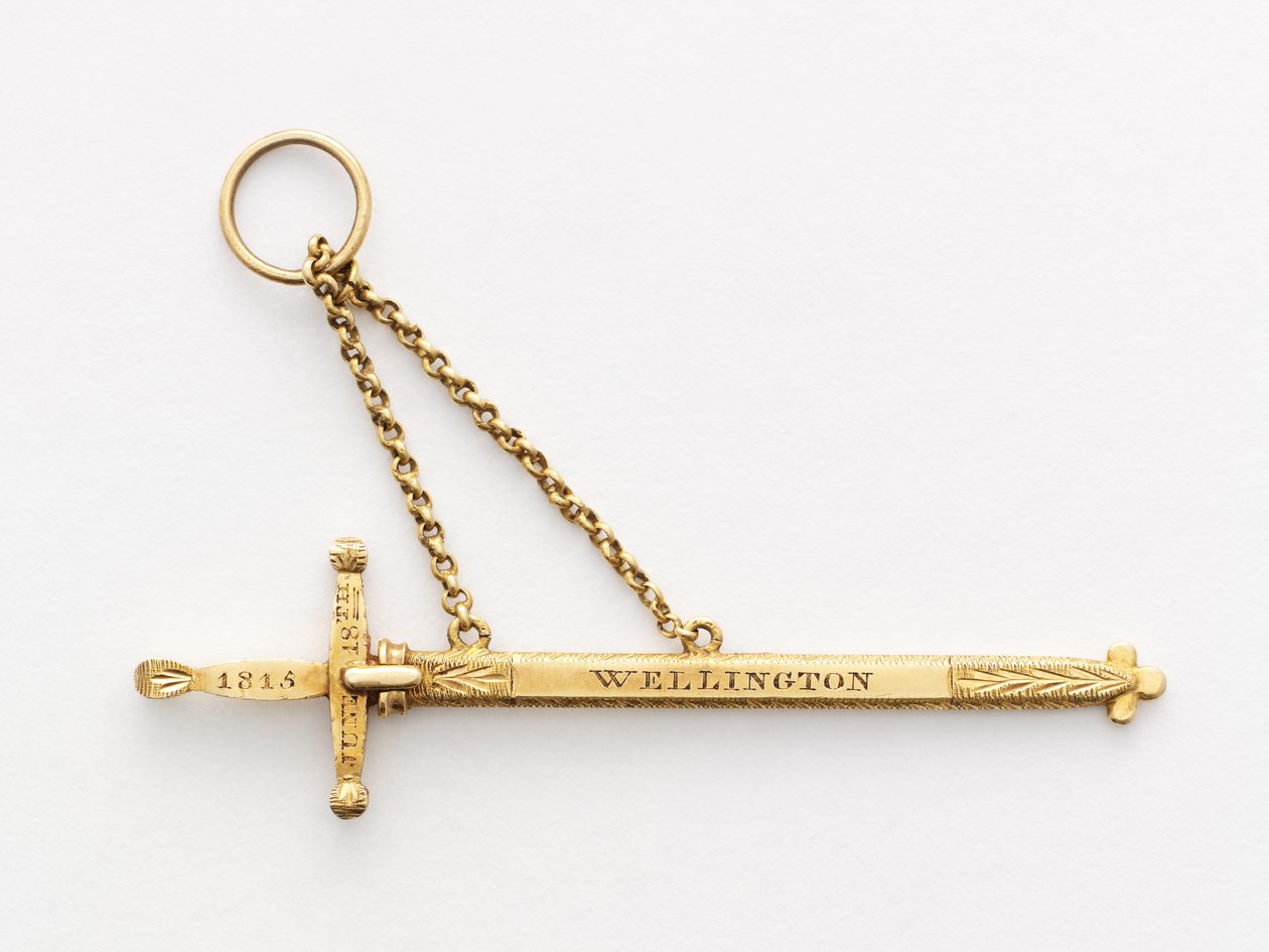 Miniature commemorative sword by English School