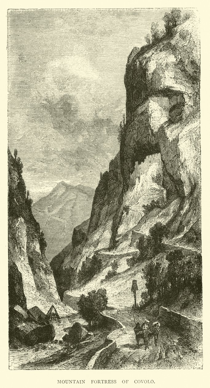 Mountain Fortress of Covolo by English School