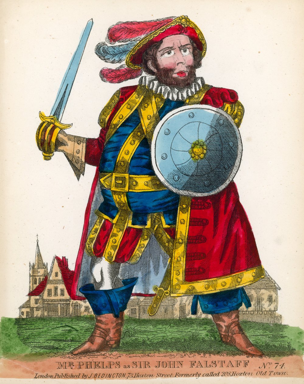 Mr Phelps as Sir John Falstaff by English School